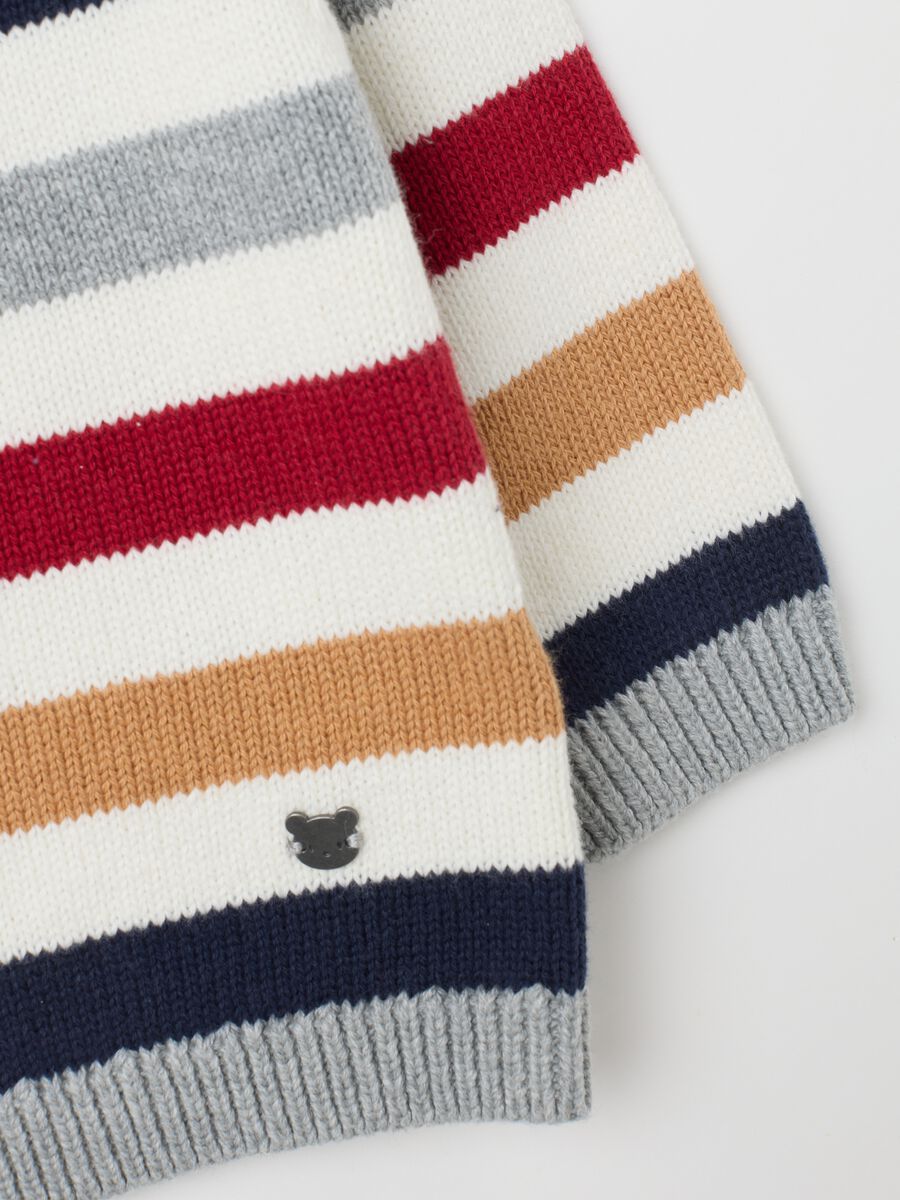 Baby-Pullover aus reiner Baumwolle mit normaler Passform in multicolor_3