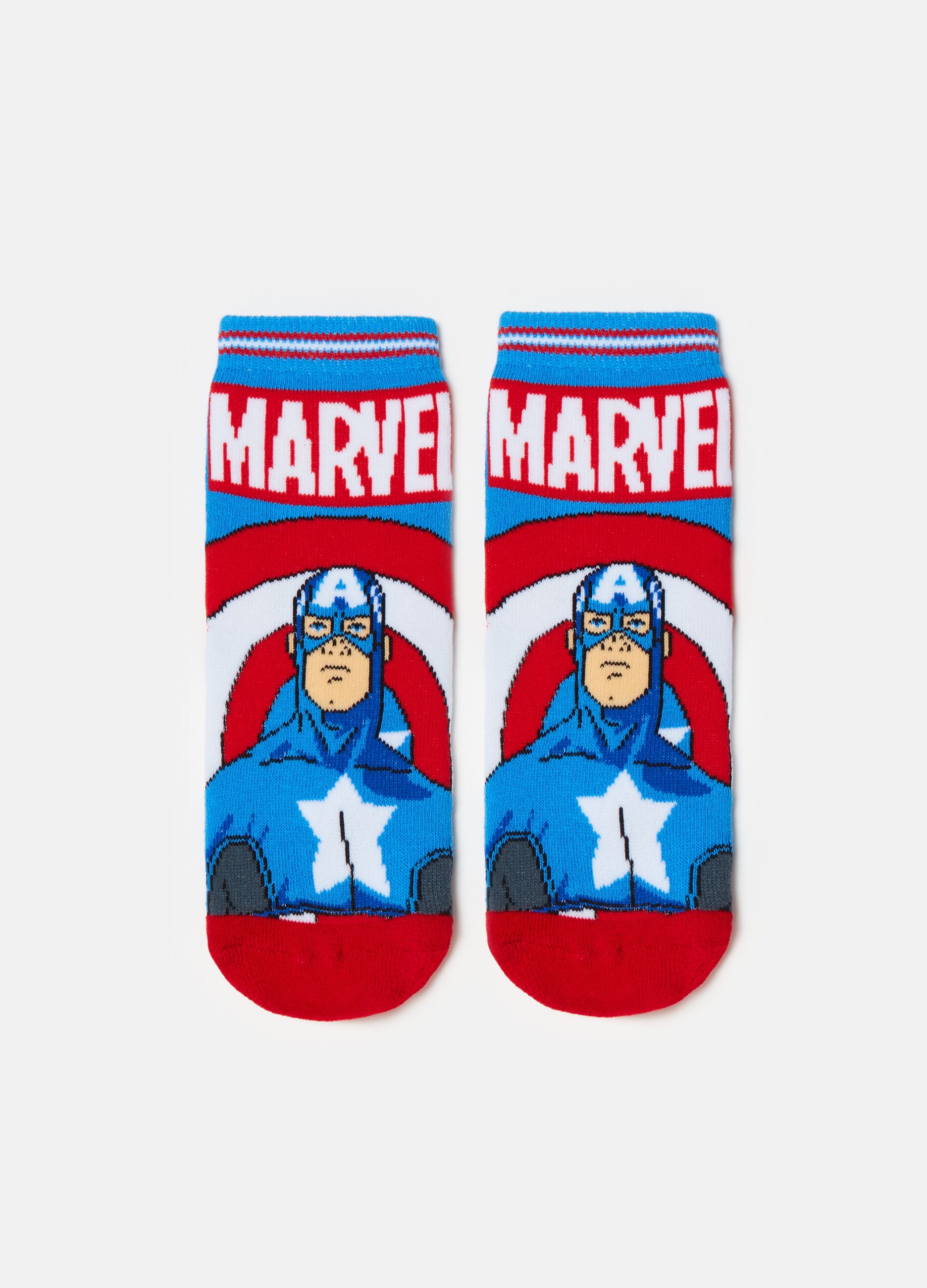 Calcetines antideslizantes estampado Capitán América
