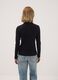 Schwarzes Longsleeve-T-Shirt aus reiner Baumwolle mit Rundhalsausschnitt_3