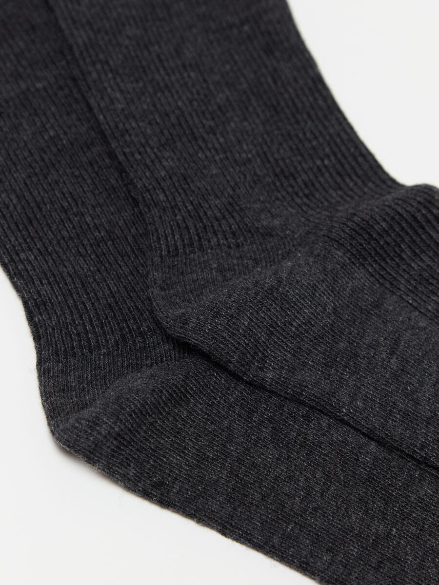 Three-pair pack short socks with wavy trim_2