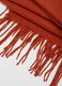 Orange scarf with fringes_1