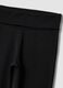 Schwarze ausgestellte Leggings aus elastischer Bio-Baumwolle f&uuml;r M&auml;dchen_1