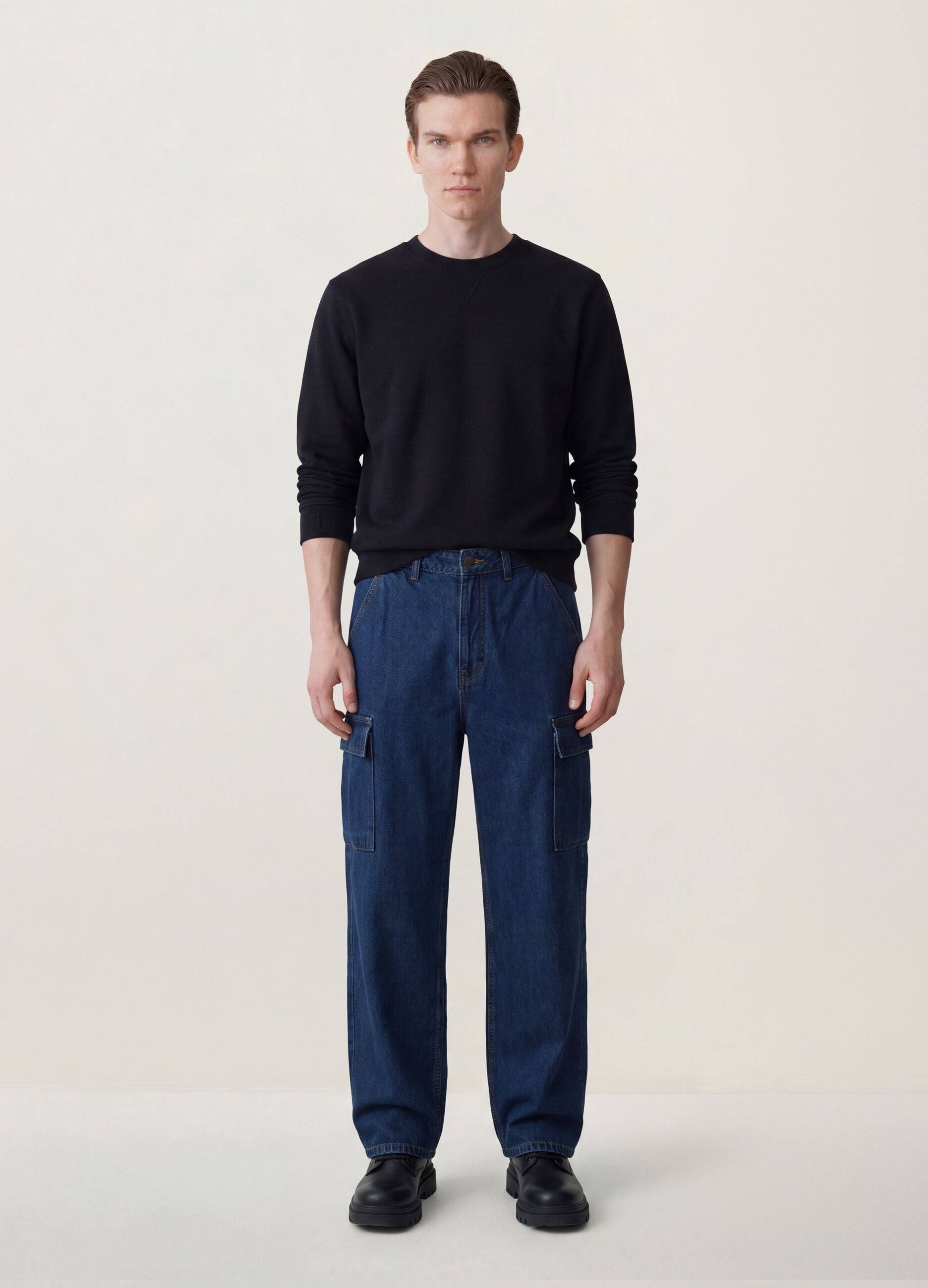 &Sigma;&kappa;&omicron;ύ&rho;&omicron; &mu;&pi;&lambda;&epsilon; cargo &tau;&zeta;&iota;&nu; &alpha;&pi;ό 100% &beta;&alpha;&mu;&beta;ά&kappa;&iota;, wide leg