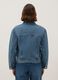 Blue regular fit pure cotton denim jacket_2