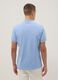 Light blue stretch cotton polo shirt, regular fit_2