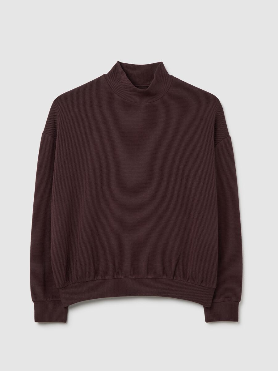 Brown regular fit sweatshirt_4