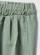 Green girl's baggy trousers in lyocell and cotton_2