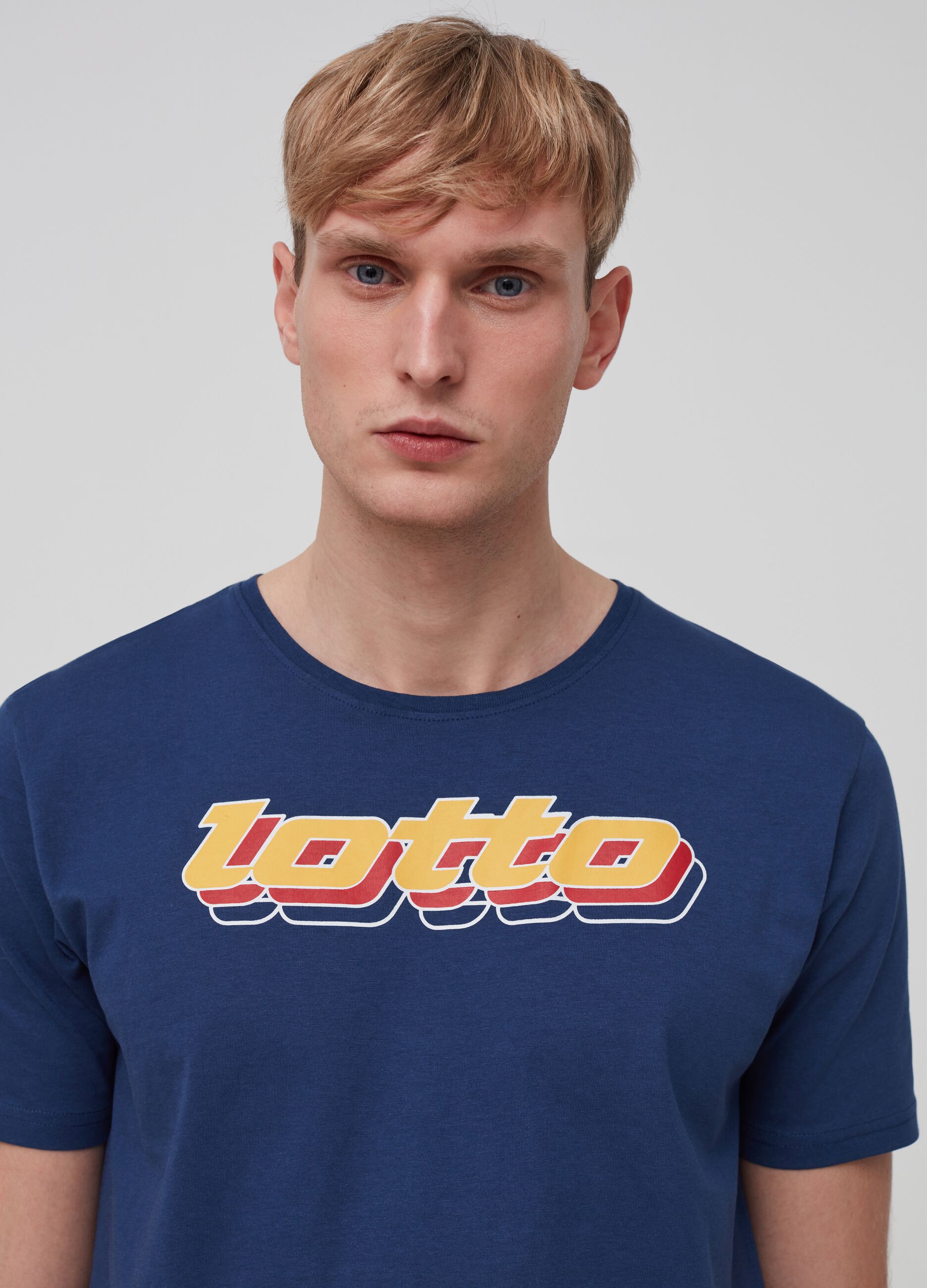 Camiseta algodón 100% con estampado Lotto