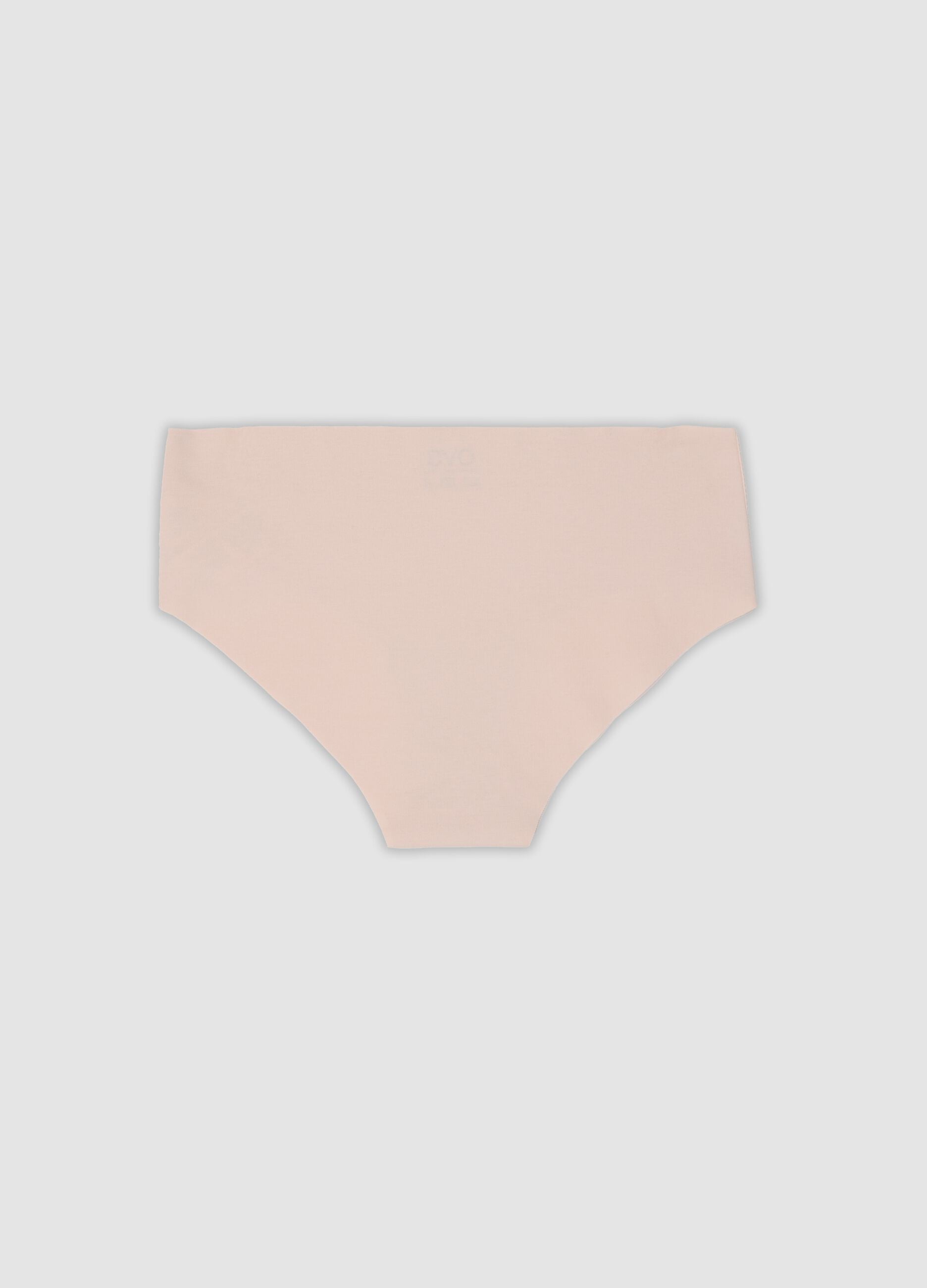 Slip hipster rosa in cotone organico elasticizzato