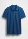 Short Sleeve Stretch Blue Polo_3