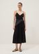 Long black dress in pure viscose_1
