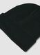 Gorro preto em malha jersey com dobra_1