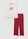 Multicolour plaid Christmas pyjamas in pure cotton regular fit_4