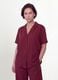 Red oversized short-sleeve viscose-blend shirt_0