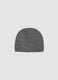 Cappello grigio a costine_0