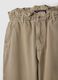 Beige Pure Cotton Baggy Trousers_5