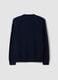 Blue crew-neck wool-blend jumper, regular fit_2