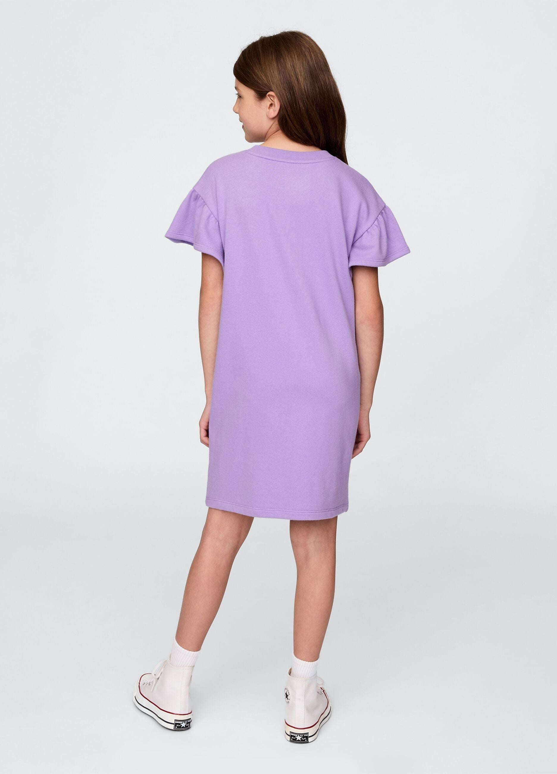 Purple Short Sleeve Dress GAP Kids