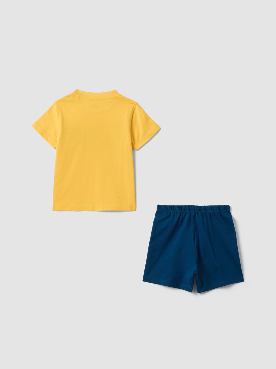 Pigiama in puro cotone multicolor da neonato regular fit con stampa_1