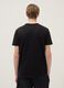 Black pure cotton regular fit T-shirt with Everlast logo_2