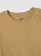 Brown pure cotton regular fit T-shirt_5