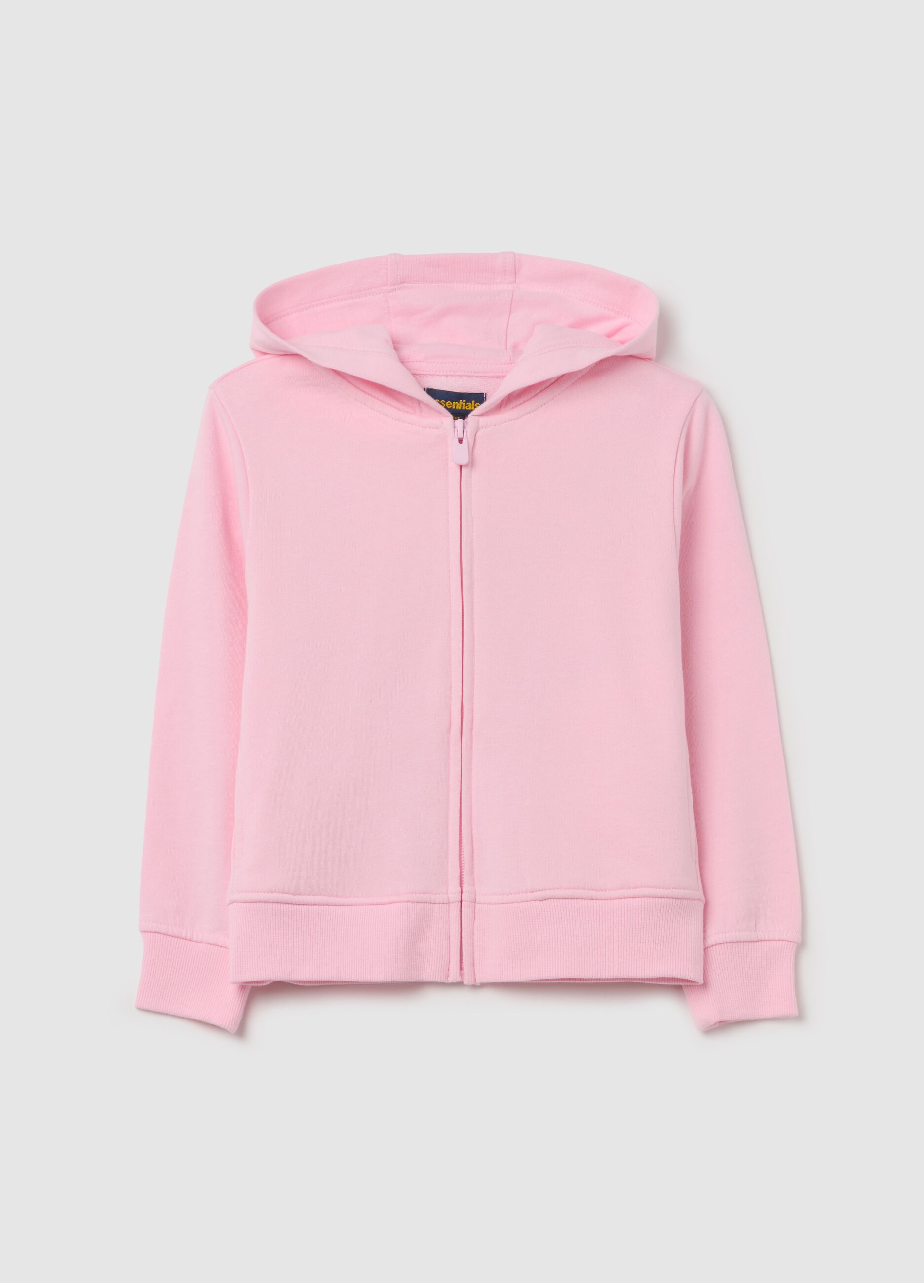 Full-zip sweatshirt in French terry with hood