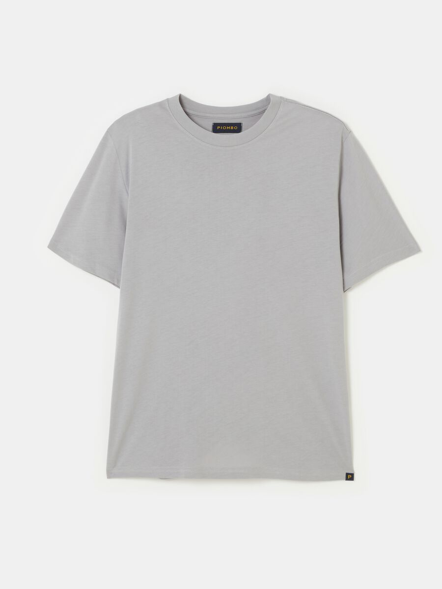 Supima cotton T-shirt with round neck_3