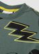T-shirt verde em algod&atilde;o puro com estampado Pikachu, corte relaxed_2