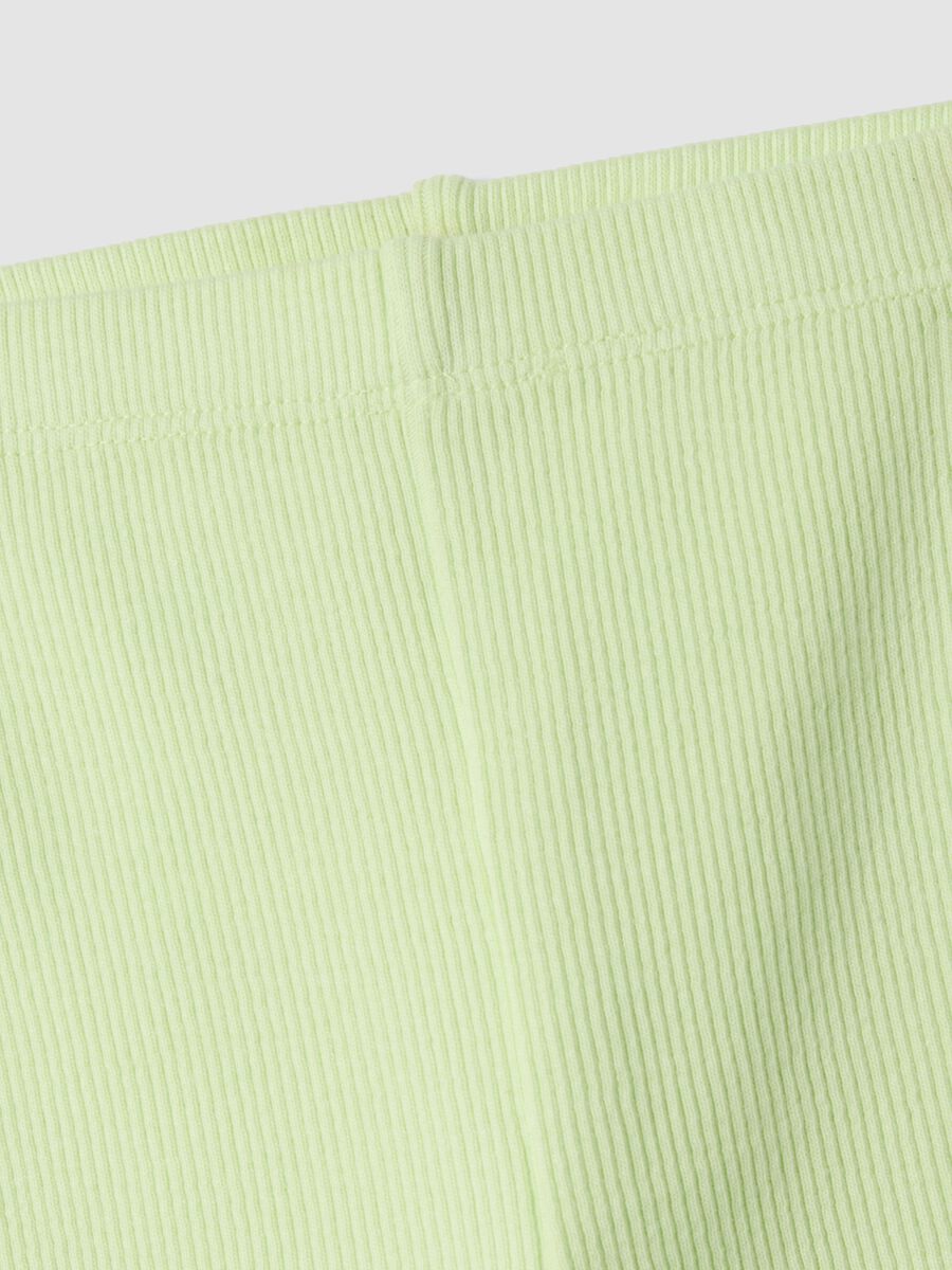 Gr&uuml;ne gerippte Shorts aus Stretch-Baumwolle f&uuml;r Baby-M&auml;dchen, Regular Fit_2