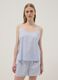 Light blue pure cotton camisole pyjama top_1