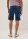 Blaue Stretch-Denim-Baumwollmischung Slim Fit Shorts_2