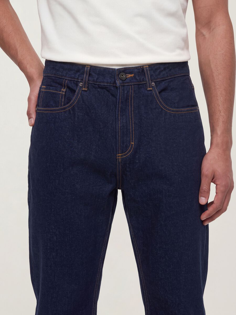 Pure cotton denim jeans, regular tapered fit_3