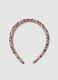 Pink headband with rhinestones and animal print for girls and teens_2