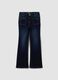 Girls&rsquo; blue flared stretch-cotton jeans_0