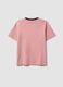 Pink pure cotton T-shirt with Paris print_6
