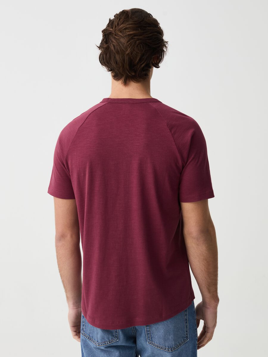 Camiseta de punto flameado con cuello redondo_2