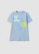 Hellblaues Jungen‑T‑Shirt aus reiner Baumwolle mit Simpsons‑Print_3