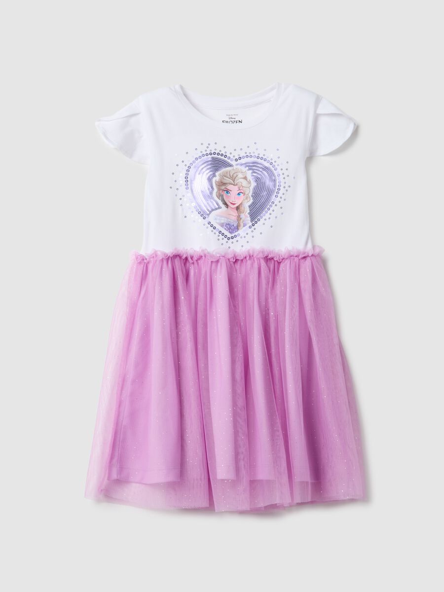 Robe en coton stretch regular fit pour fille avec imprim&eacute; Frozen_0