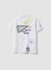 White short-sleeved polo shirt in pure cotton_4
