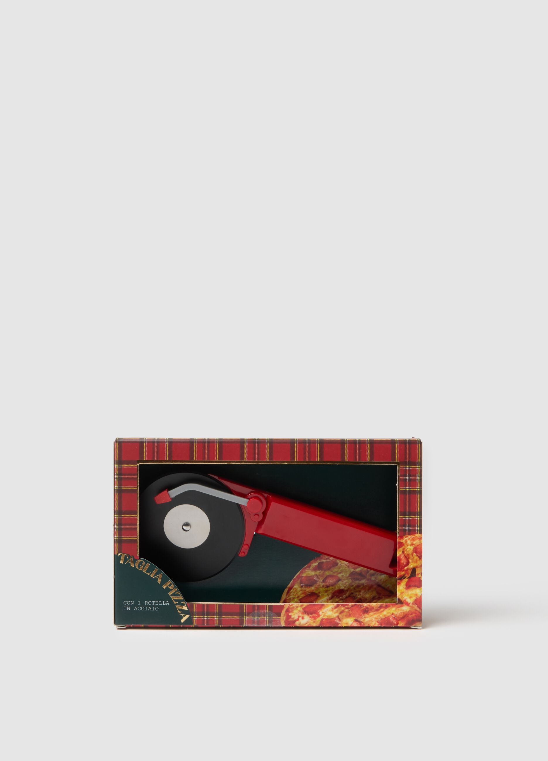 Multicolor Pizza Cutter with Steel Wheel