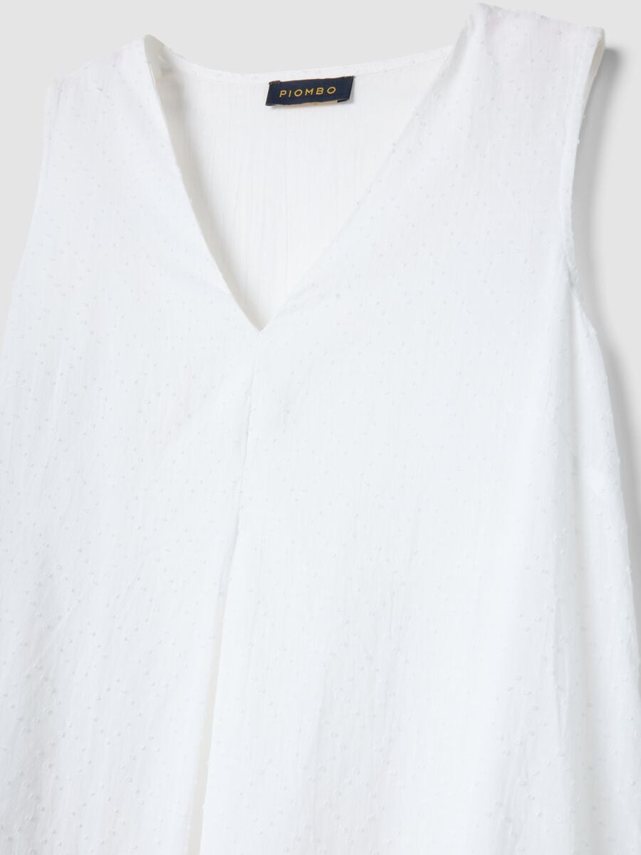 Wei&szlig;es Maxi-Kleid aus reiner Baumwolle_5