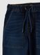 Blue cotton blend relaxed fit jogger jeans for boys_2