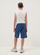 Boy's regular fit blue pure cotton shorts_1