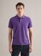 Short-sleeve violet cotton polo shirt regular fit_1