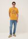 Oranges T-Shirt aus reiner Baumwolle mit Frontprint, Regular Fit_1