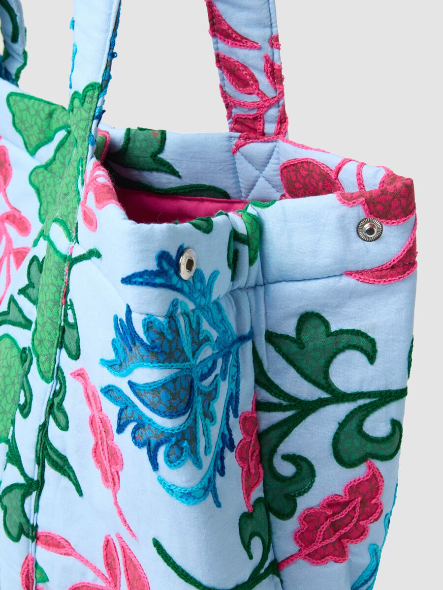 Multicolour pure cotton beach bag_3