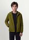 Chaqueta impermeable verde con capucha y cremallera para ni&ntilde;o_1