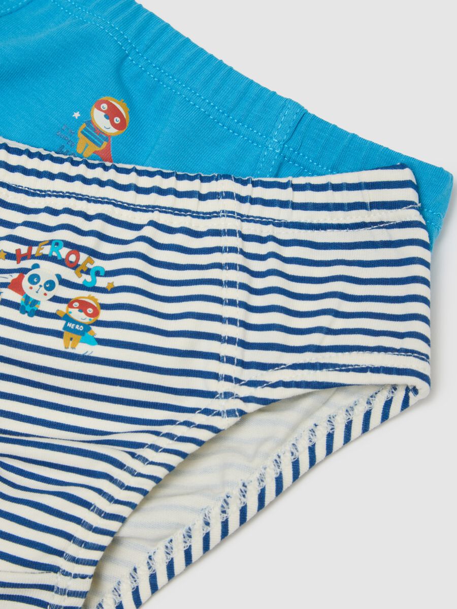 Newborn Multicolour Cotton Blend Briefs Triple Pack - Regular Fit_2