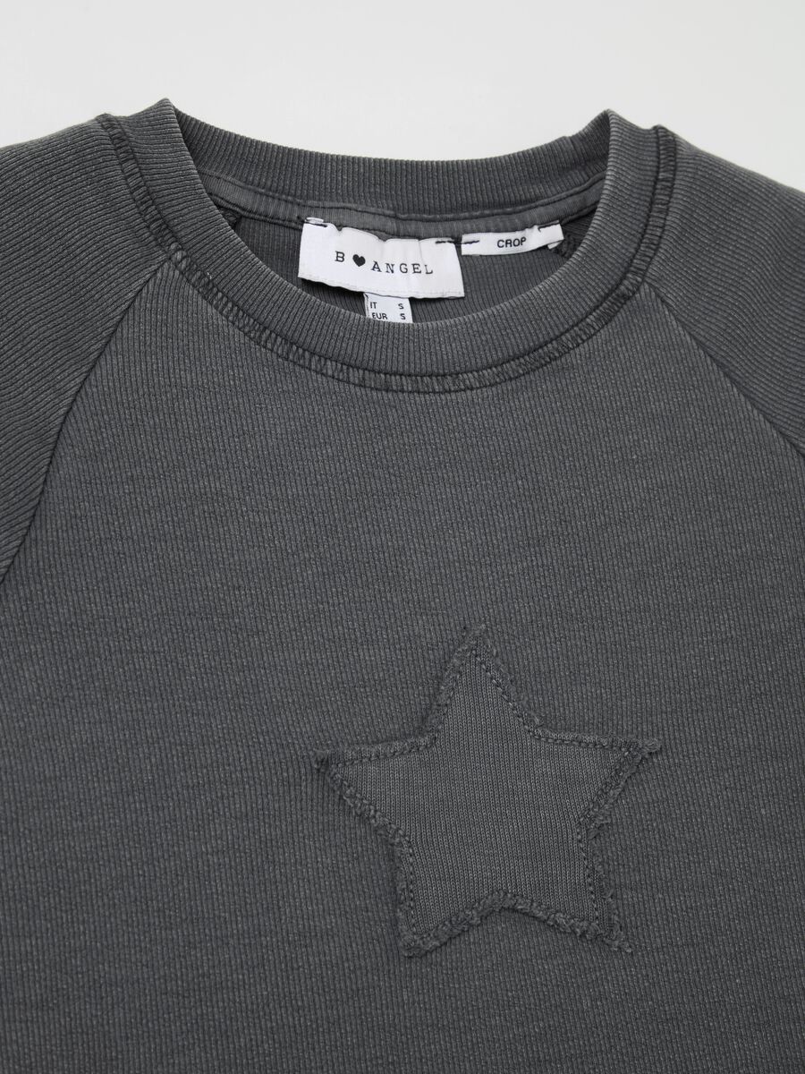 Ribbed crop T-shirt with embroidery_5