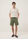 Green cotton cargo Bermuda shorts, regular fit_0